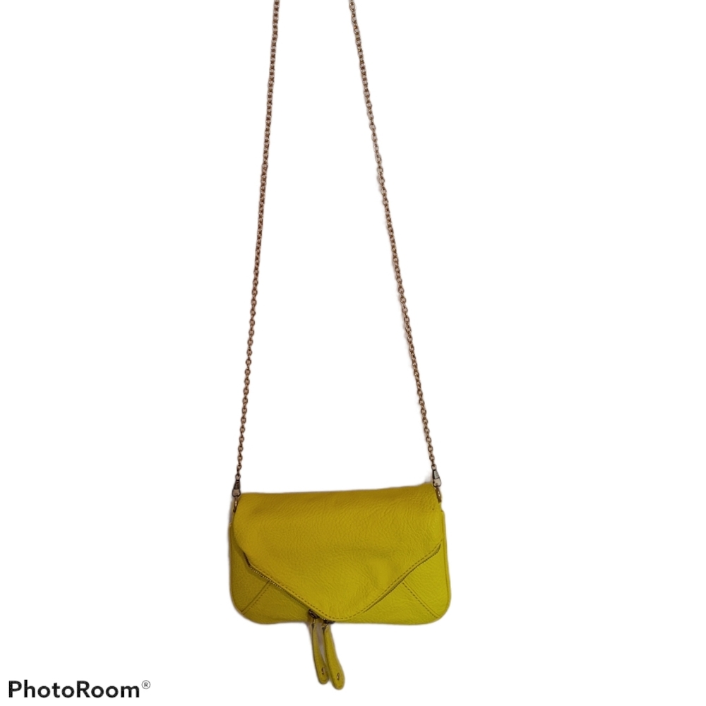 Neon Yellow Chain Purse